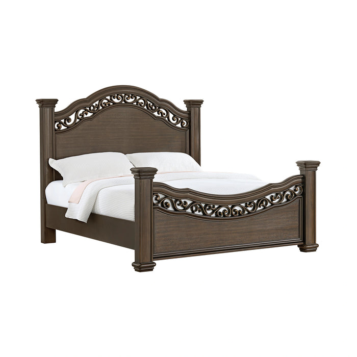 Brunswick Panel Bed in Mahogany
