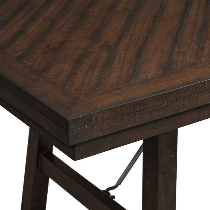 Jax - 6 Piece Dining Set (72" Table, Four Chairs And Bench) - Cherry
