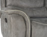 Kamari Console Loveseat W/ Dual Recliners-Gray