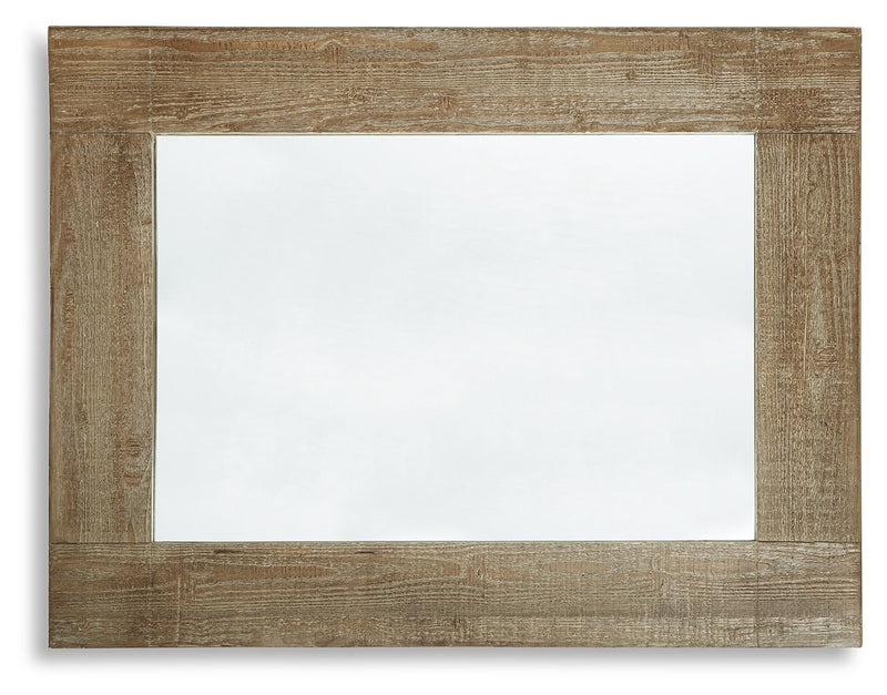 Waltleigh - Accent Mirror - Distressed Brown