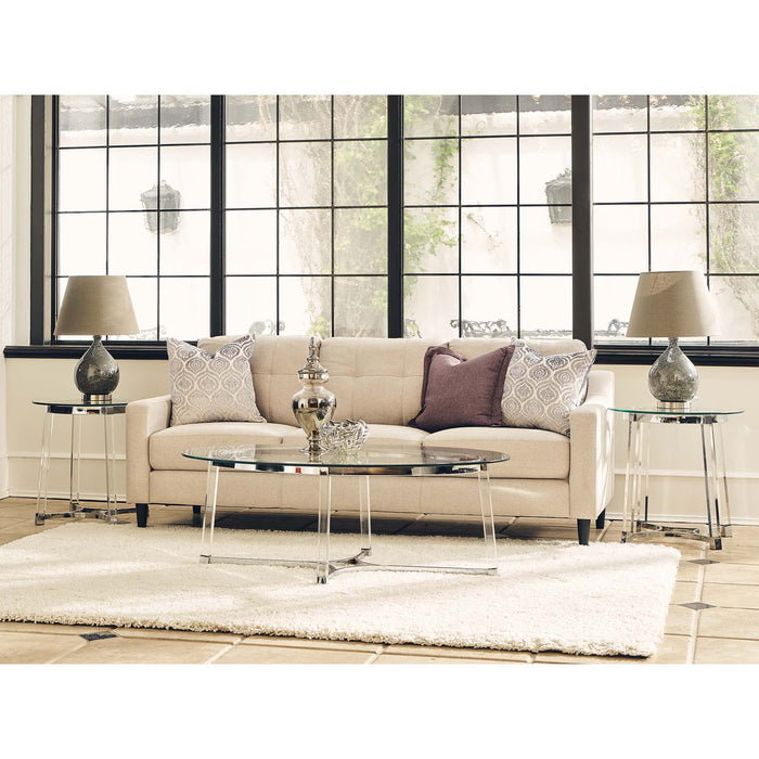 Lucinda - 24.5" End Table - Chrome