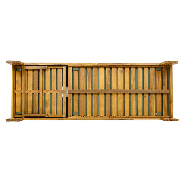 Outdoor Chaise Lounge With 5 Position Adjustable Backrest
