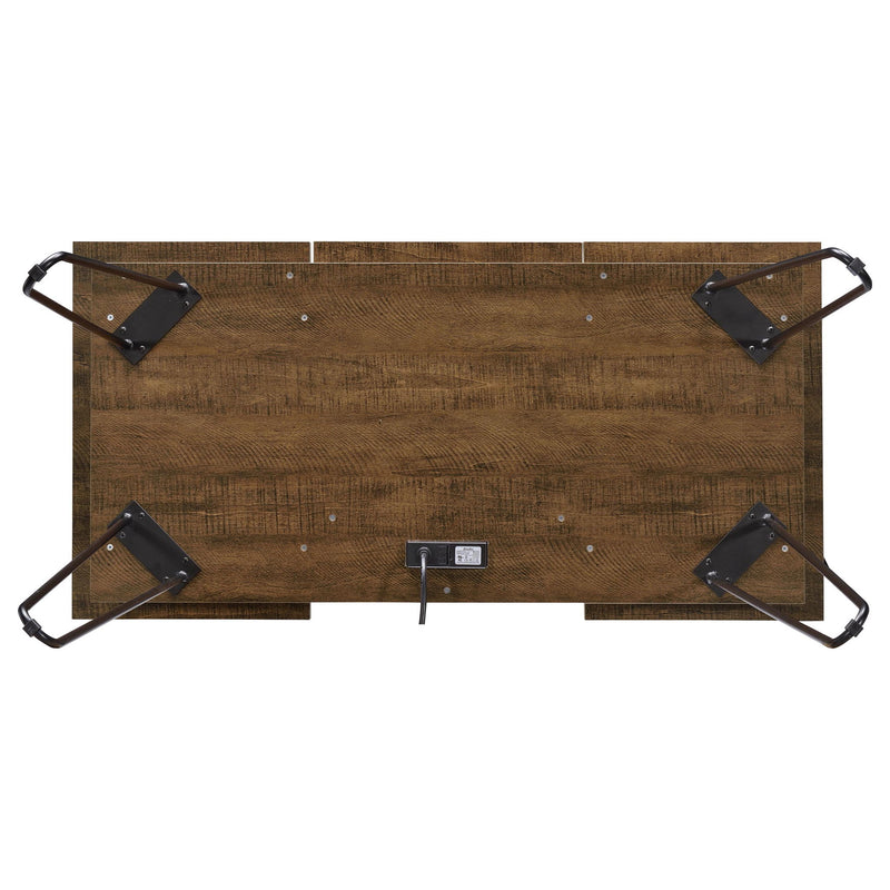 Writing Desk With 4 Hidden Storages - Brown