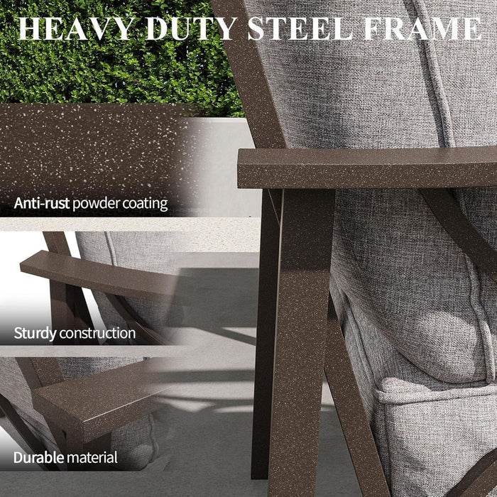 Patio Furniture Set With Coffee Table And Cushions For Backyard