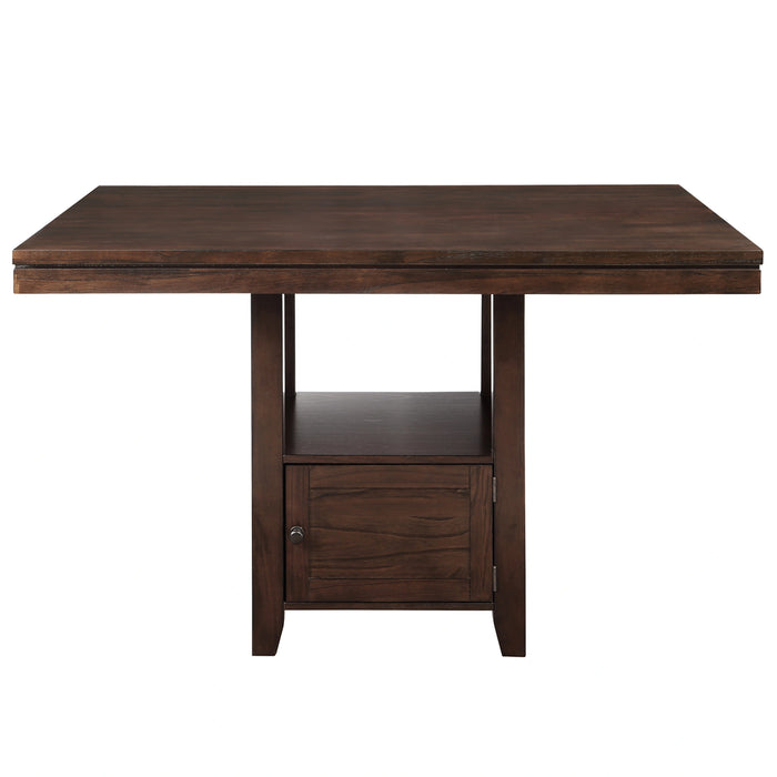 Steve Silver Yorktown Storage Counter Table in Espresso