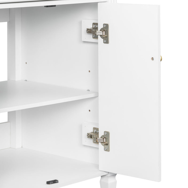 Freestanding Bathroom Vanity With Sink, Soft Close Door, Tip Out Drawer