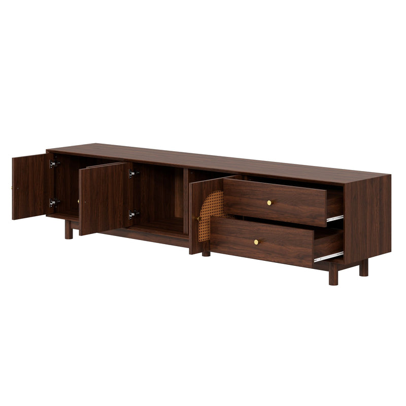 TV Stand With For 85" TVs - Walnut