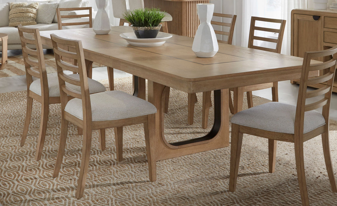 Escape - Ladder Back Dining Chair (Set of 2) - Glazed Natural Oak Mirage Mist