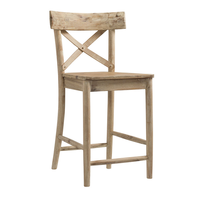 Callista - Round Counter Height 5 Piece Dining Set (Table And Four Stools) - Beach