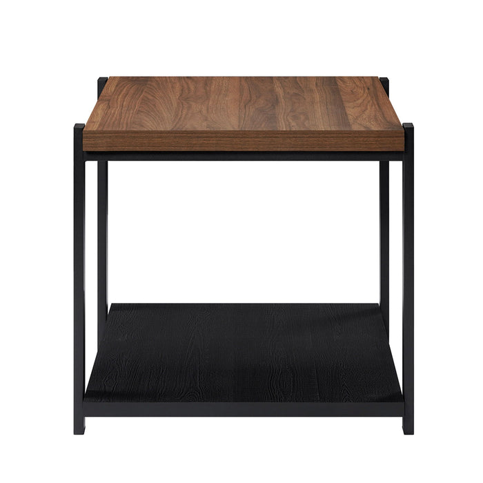Linea - 3 Piece Occasional Set (1 Coffee & 2 End Tables) - Black / Brown