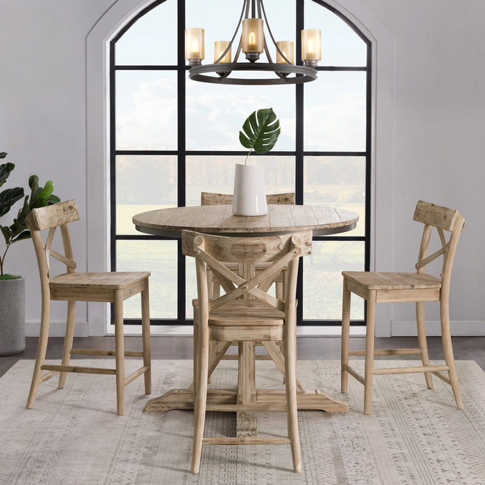 Callista Round 5PC Dining Set-Table and Four Seats
