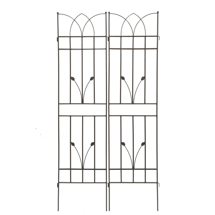 Metal Garden Trellis Rustproof For Climbing Plants Outdoor Flower Support