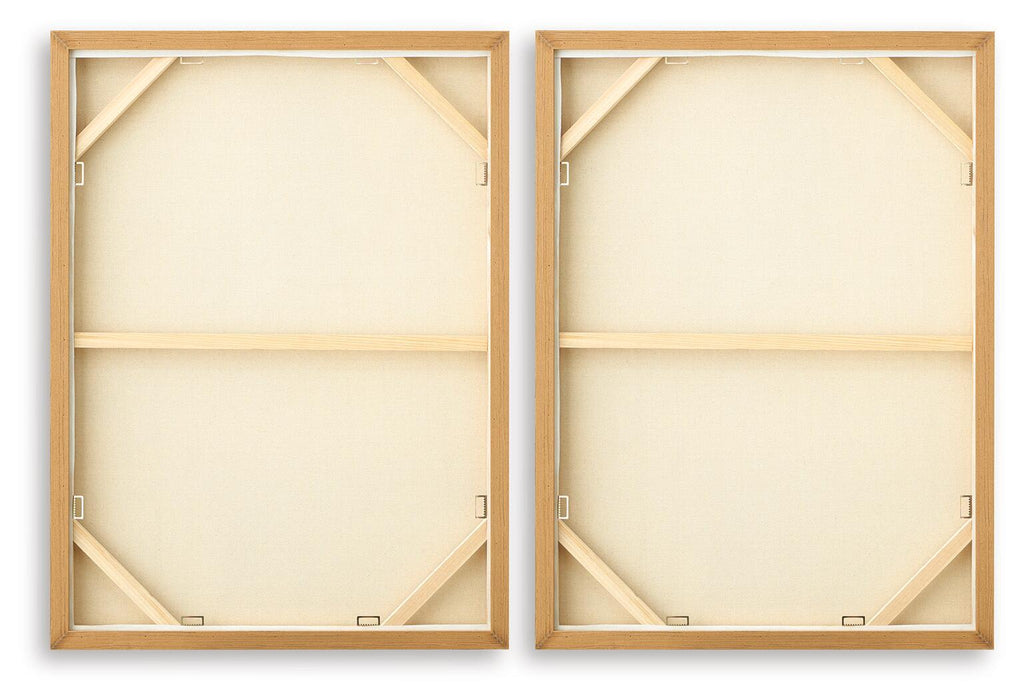 Brettwarth - Wall Art Set (Set of 2) - Green / Blue / Yellow