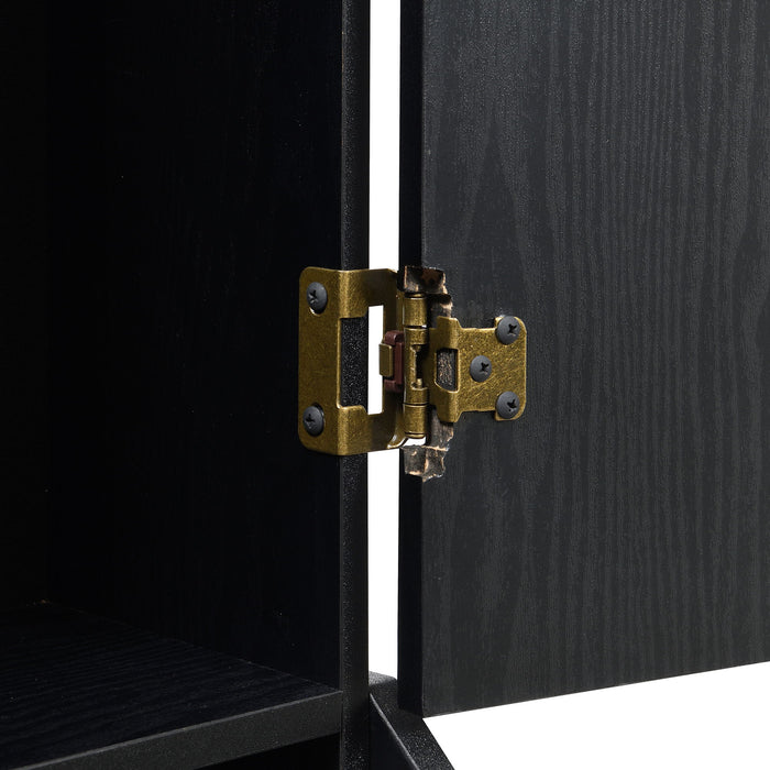 Hurricanes - Dartboard Cabinet With Speaker And LED - Black