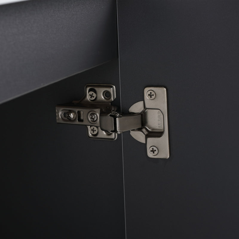 Contemporary Wall Mounted Bathroom Vanity With Resin Double Sink