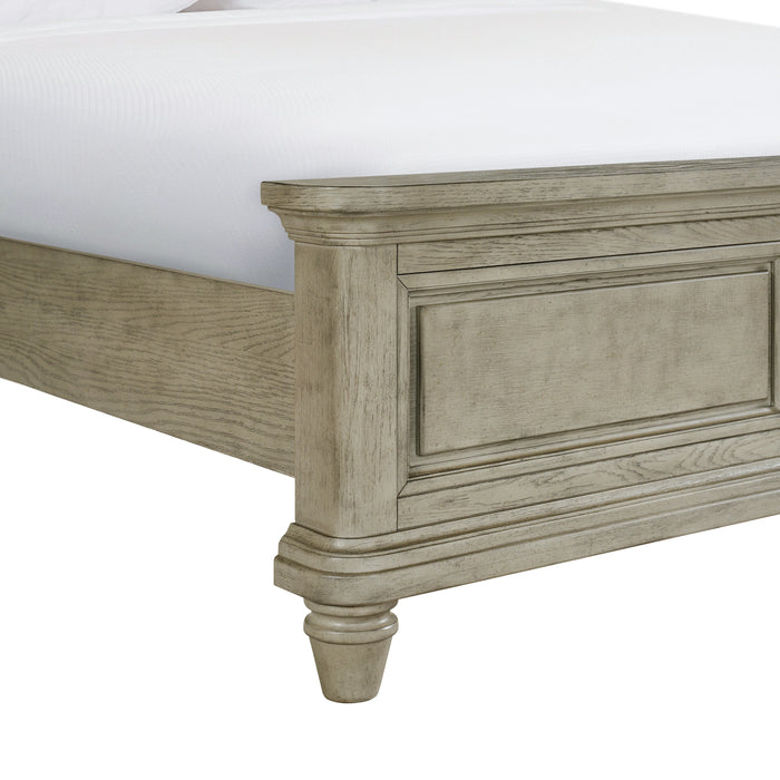 Whit-Ash Panel Bed