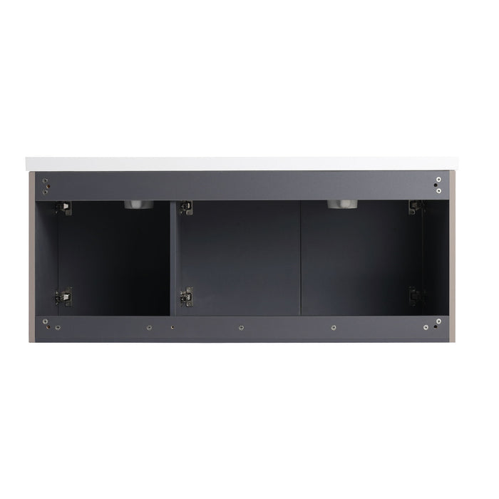 Contemporary Wall Mounted Bathroom Vanity With Soft Close Doors