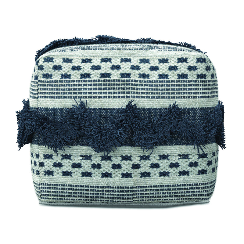 Bowden - Square Pouf Ottoman - Gray