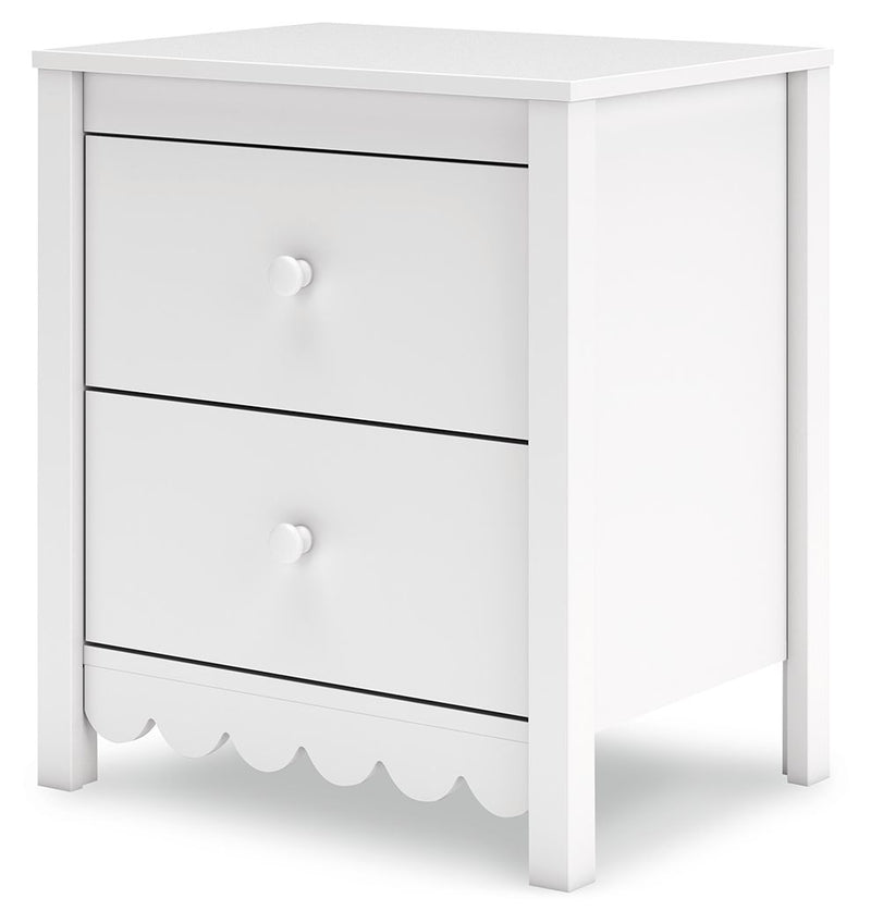 Hallityn - Two Drawer Night Stand - White