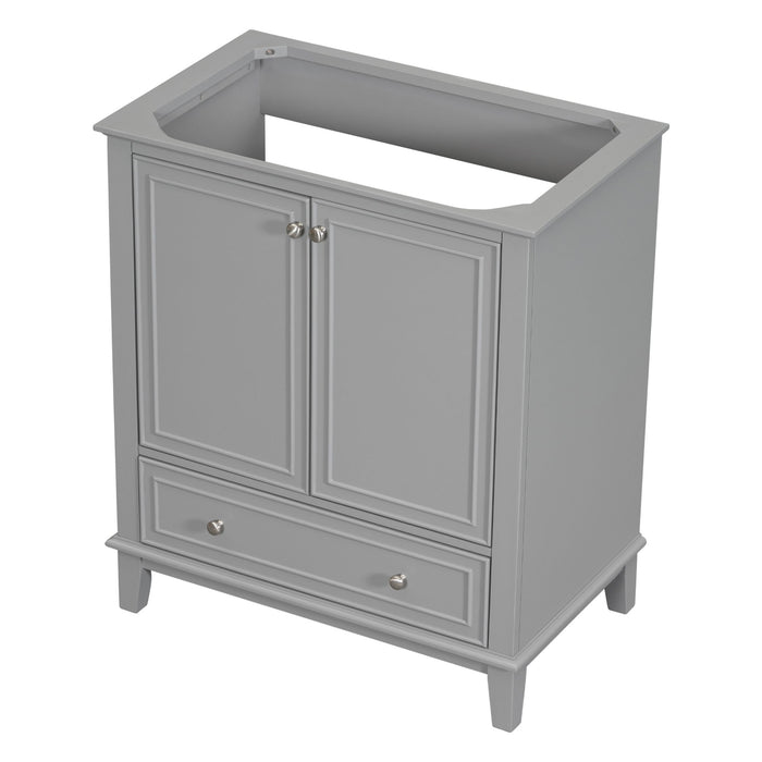 Modern Bathroom Vanity Base Only With Doors And Drawer