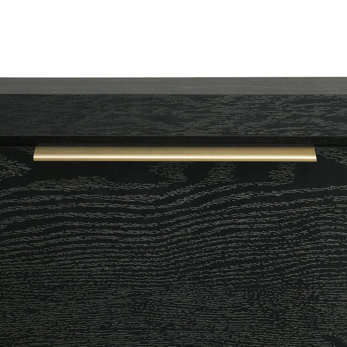 South Bend Dresser and Mirror Set in Black