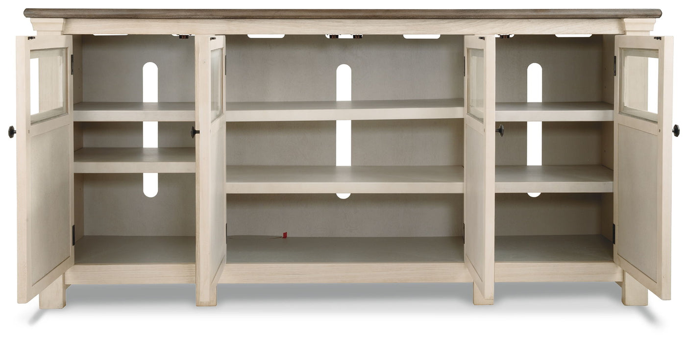 Bolanburg - Extra Large TV Stand - White / Brown / Beige