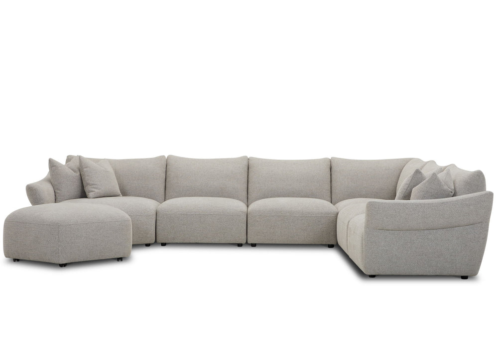 Playful - Ottoman With Casters - Canes Cobblestone