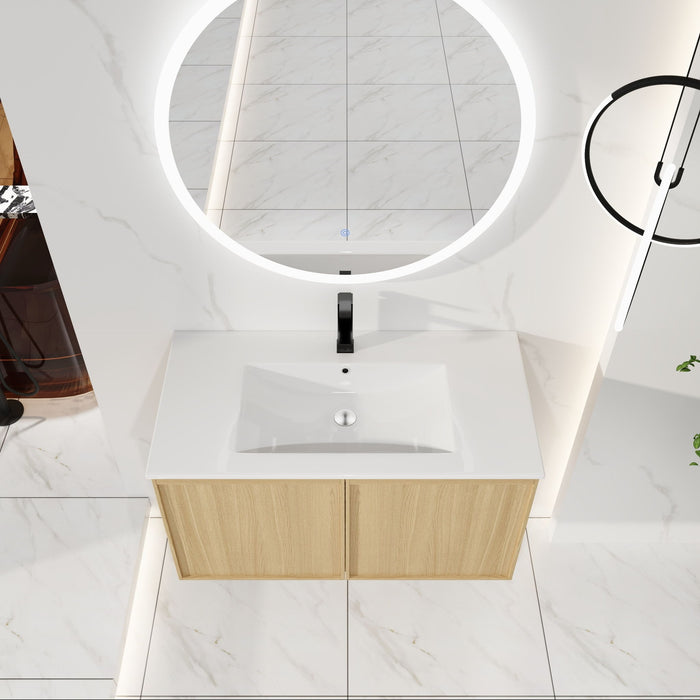 Floating Bathroom Vanity With Sink Combo