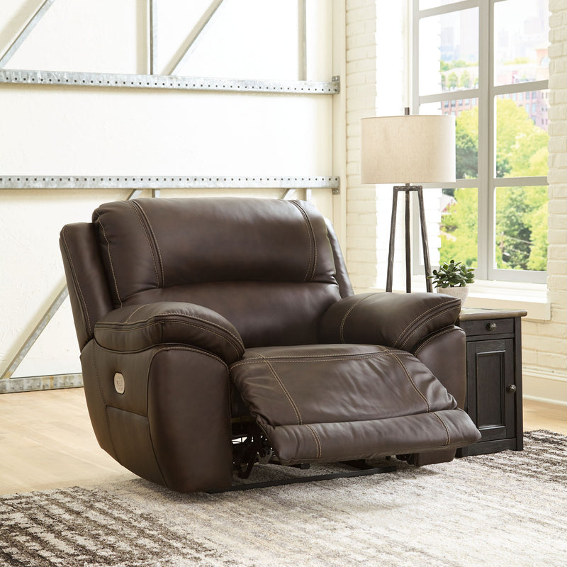 Dunleith - Zero Wall Recliner w/PWR HDRST - Chocolate