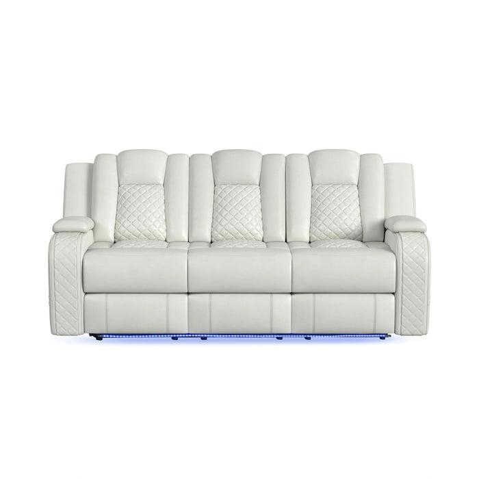 Carlo Power Motion Sofa with Power Headrest, Dropdown Table, Power Strip, LED and Reading Light