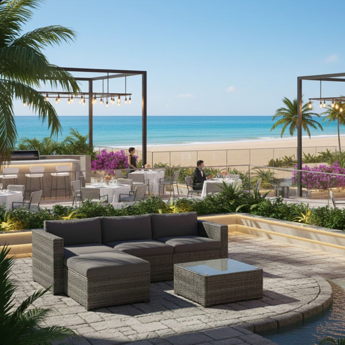 Modern Patio Set With Coffee Table