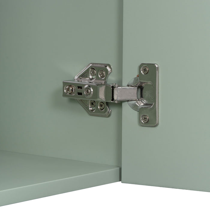 Modern Bathroom Vanity With Sink, Diamond Pattern Doors