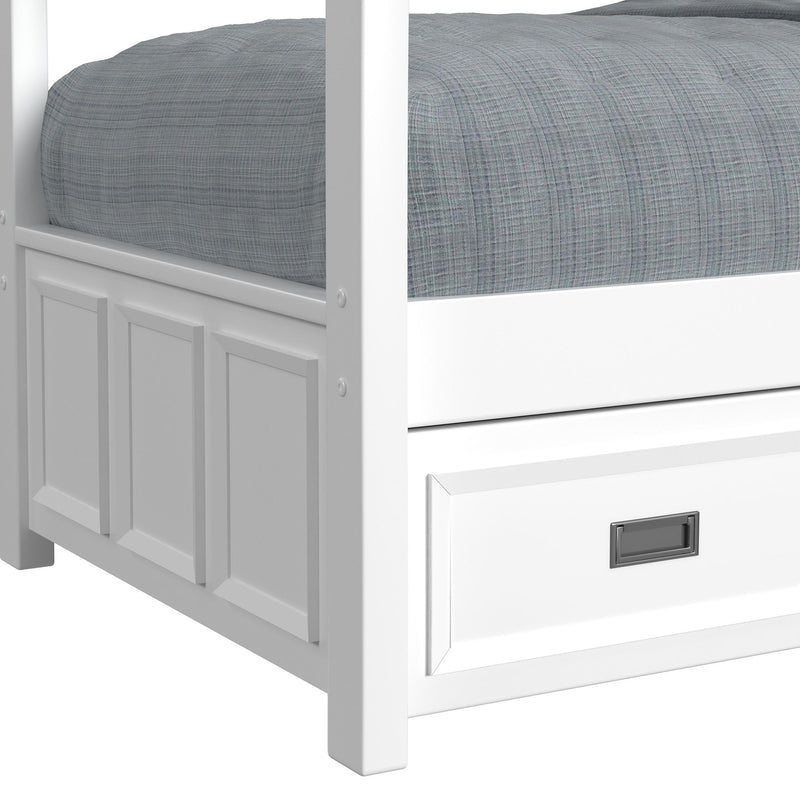 Hampton Kids - Bunk With Staircase And Trundle Bedroom Set