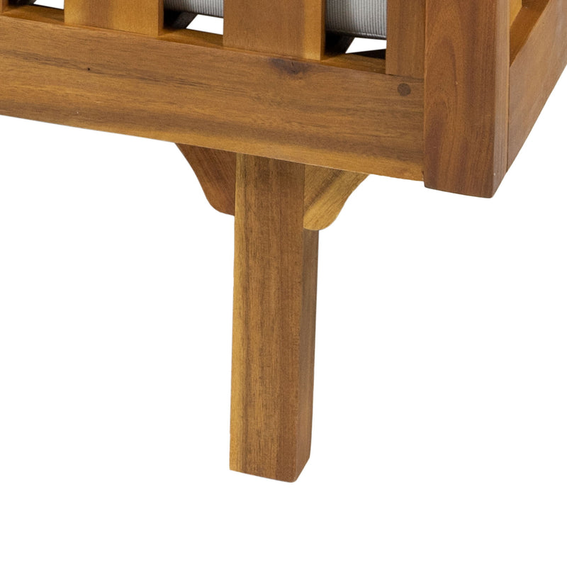 Claremont - 3 Seater Daybed Teak Acacia Wood Water Resistant Cushions