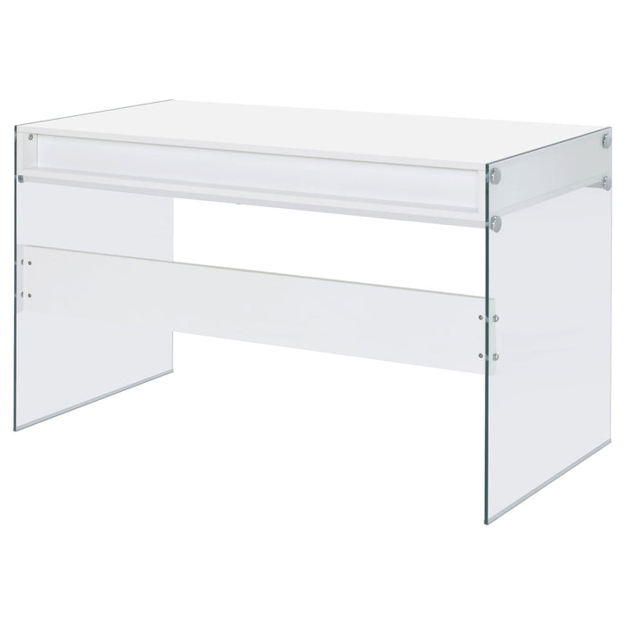 Barretta - 2 Drawer Writing Desk - Gloss White