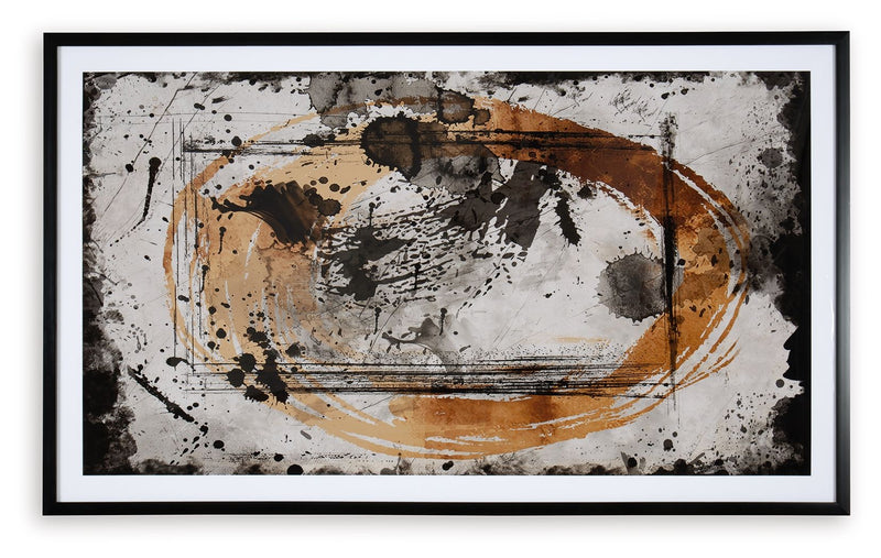 Clefting - Wall Art - Black / Caramel / Tan