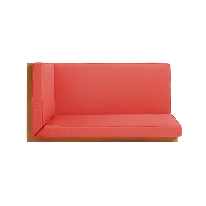 Brava - X Back Corner Bench With Coffee Table