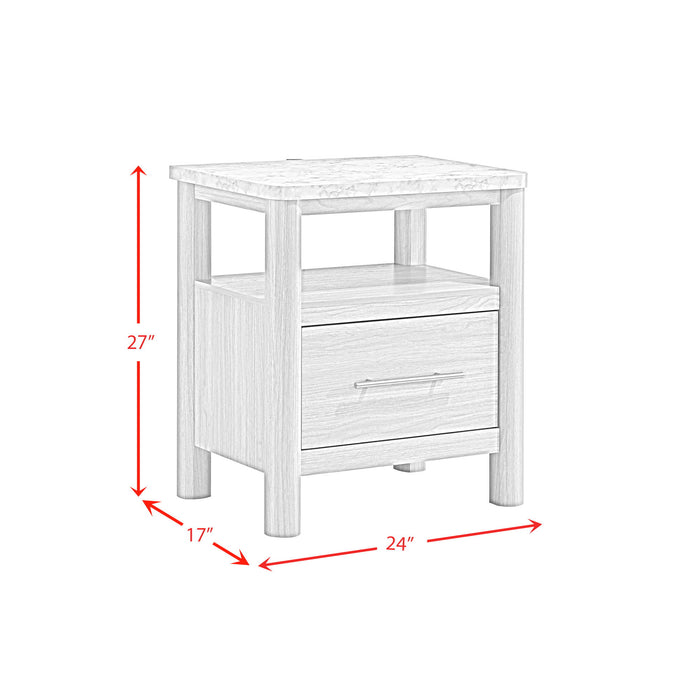 Jonas - Nightstand With USB - Natural