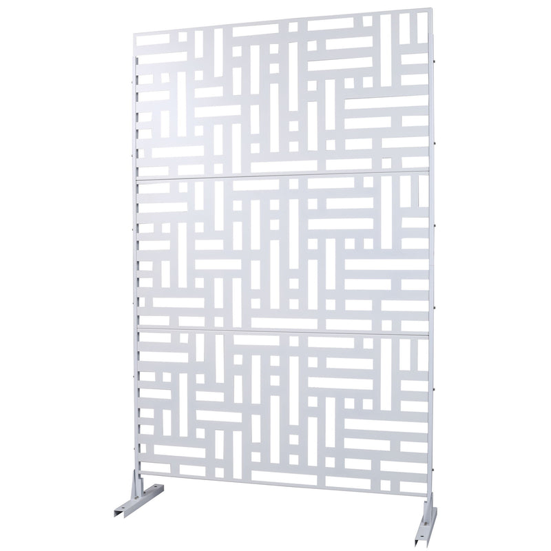 Decorative Freestanding Metal Privacy Screen For Indoor & Outdoor Use