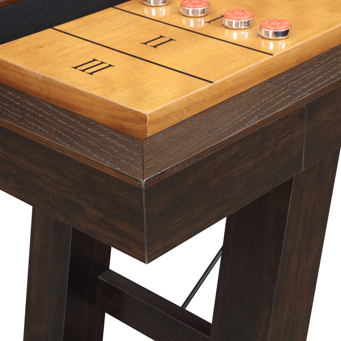 Titus - 108" Shuffleboard Table - Brown