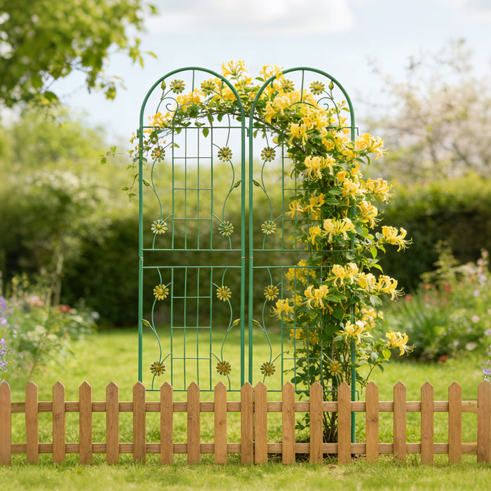 Metal Garden Trellis Rustproof Trellis For Climbing Plant Outdoor Flower Support