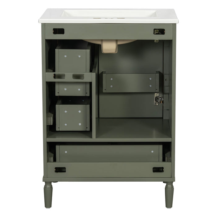 Traditional Bathroom Vanity Set With Soft Close Doors
