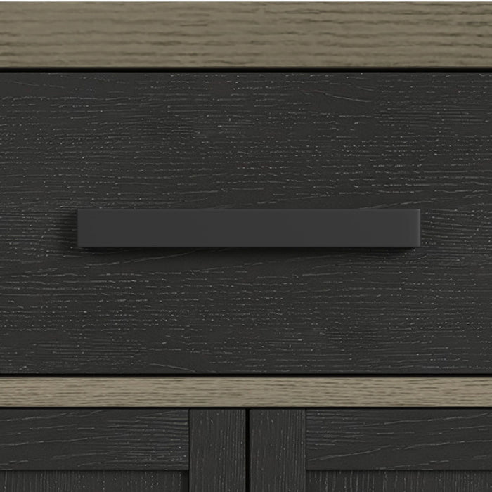 Jemma Buffet in Grey and Dark Espresso