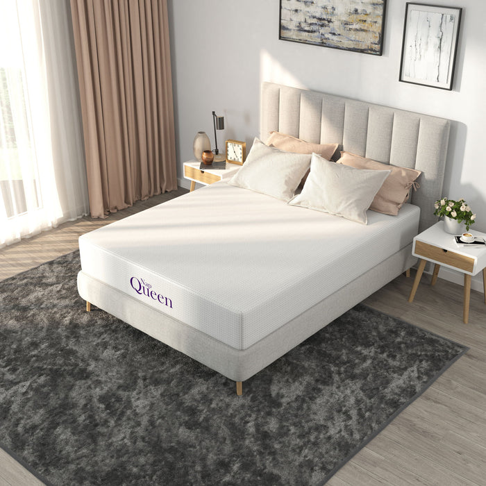 8" Memory Foam Mattress With Charcoal Infusion And Silky Mesh Cover