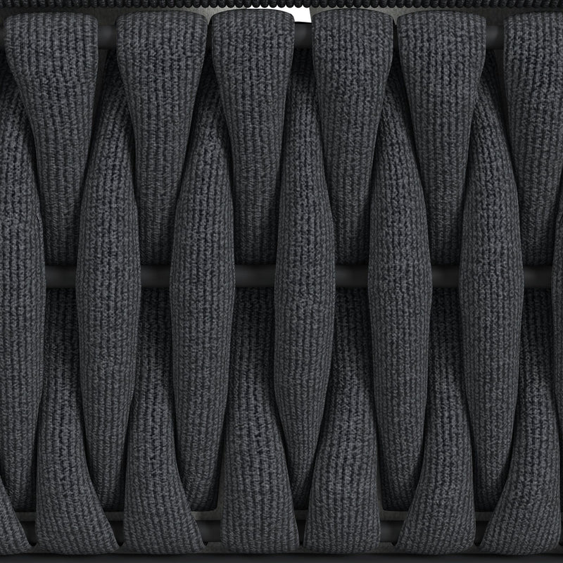 Bali - Loveseat With Olefin - Dark Gray