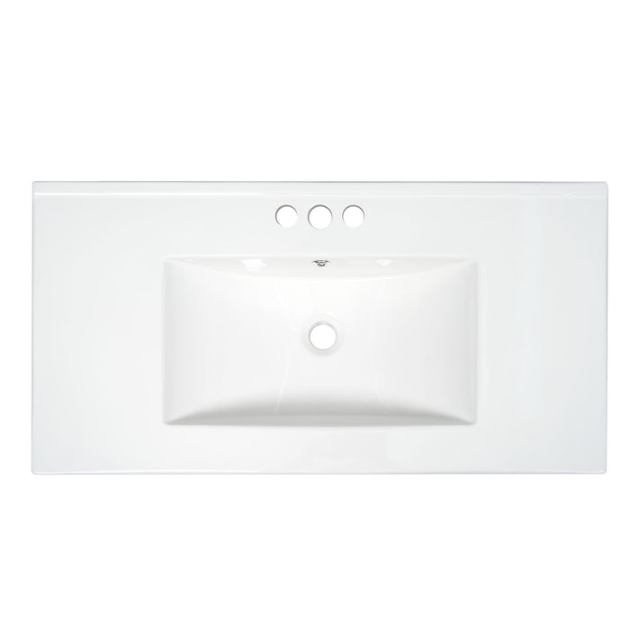 Shaker Free Standing Bathroom Vanity Cabinet & Sink, Soft Close Drawers, Soft Close Doors
