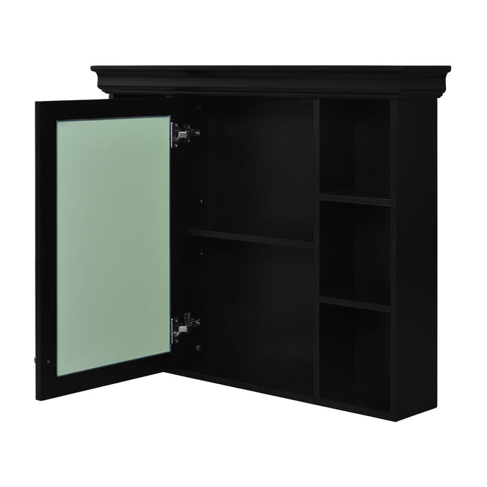 Bathroom Vanity With Medicine Cabinet, Storage Cabinet With 4 Drawers, Adjustable Shelf Mirror