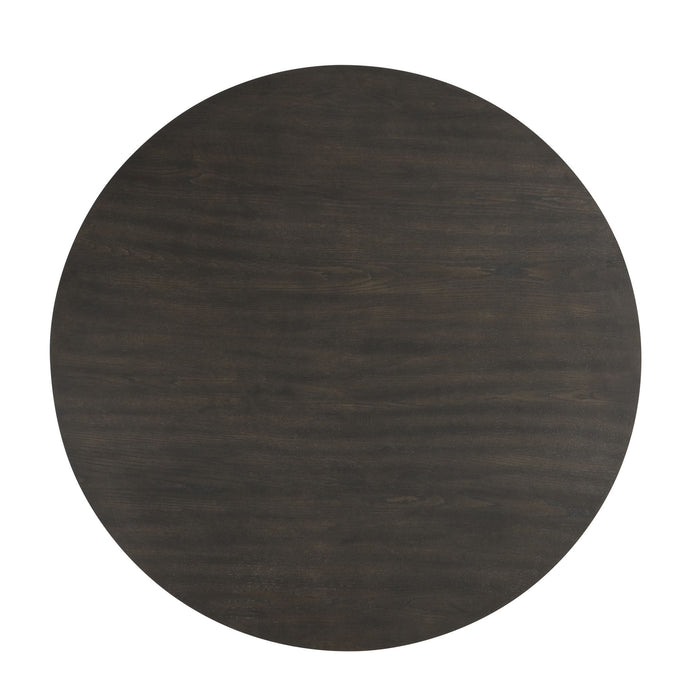 Plateau - 54" Round Dining Table - Top & Base - Dark Brown