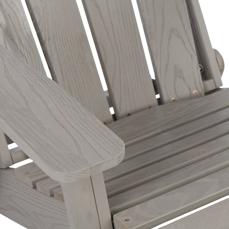 Oversize Outdoor Folding Adirondack Chair - Gray