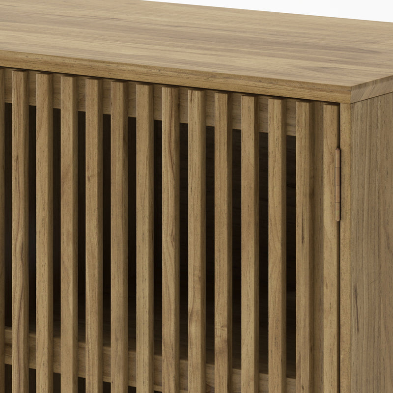 TV Stand With Adjustable Shelf - Natural